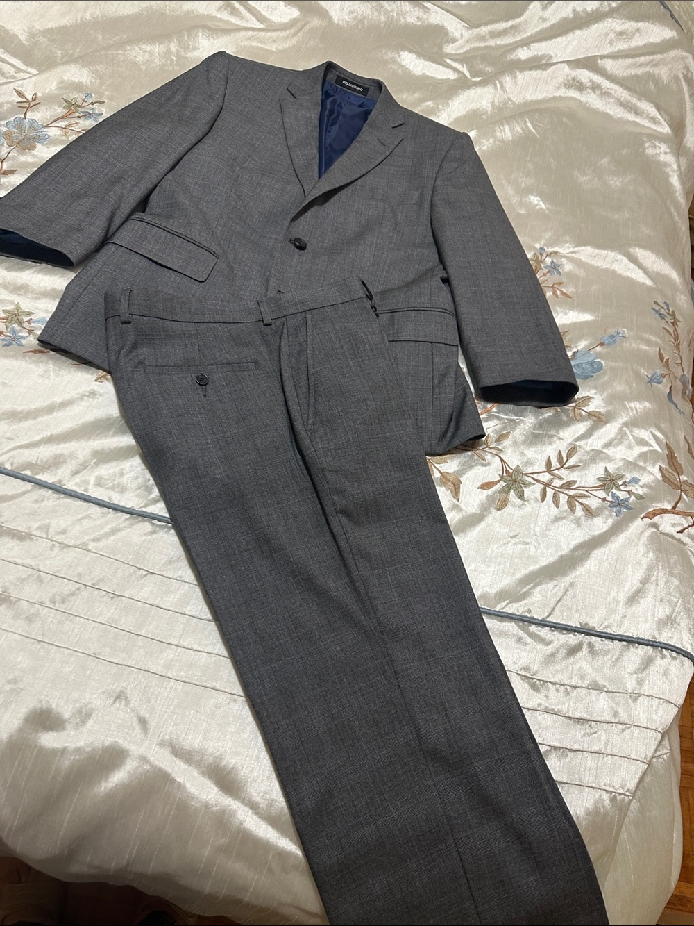 Tip Top Kids Gray Two-Piece Men's Suit - Single-Breasted Blazer & Trousers